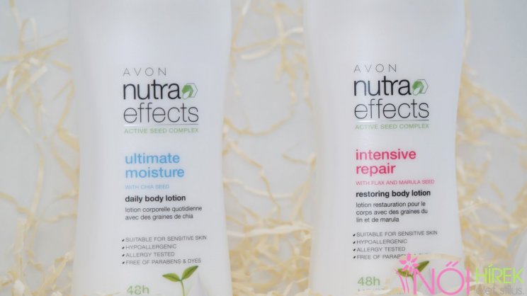 Avon Nutra Effects intenzív hidratáló és regeneráló testápolók