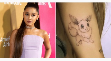 Cuki pokémont tetováltatott magára Ariana Grande
