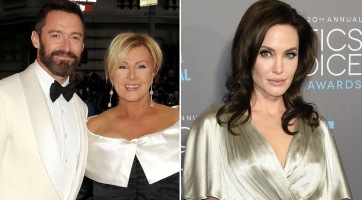 Felesége eltiltotta Hugh Jackmant Angelina Jolie-tól