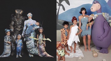 Féregnek öltözött a Kardashian-West család