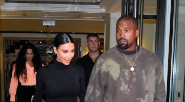 Friss fotón Kim és Kanye West