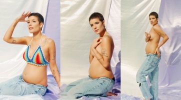 Halsey, a brit énekesnő kisbabát vár