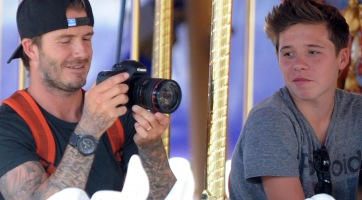 Ismét autóbalesetet szenvedett David Beckham és fia