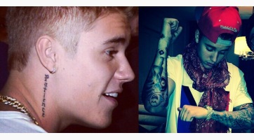 Justin Bieber újabb tetoválással büszkélkedik
