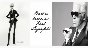 Karl Lagerfeld Barbievá alakult át