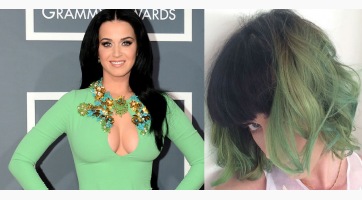 Katy Perry haja bezöldült