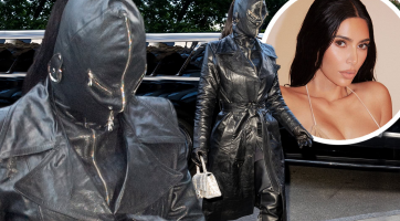 Kim Kardashian szado-mazo maszkban pózol