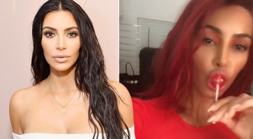 Kim Kardashian vörös démonná változott
