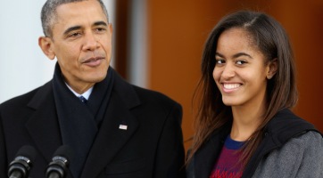 Malia Obama Hollywood-ban dolgozik