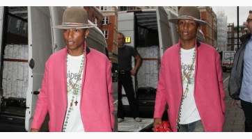 Pharrell Williams nőnek öltözött
