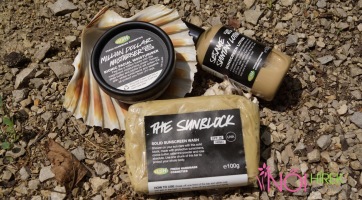Természetes termékek napozás közben - Lush teszt