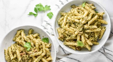 20 perces tonhalas-pestos tészta