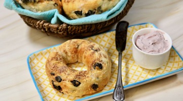 Áfonyás bagel