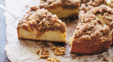 Almás-diós torta