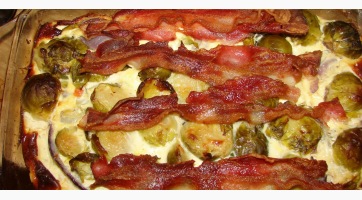 Baconös rakott kelbimbó