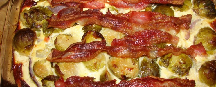 Baconös rakott kelbimbó