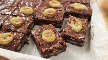 Banános brownie