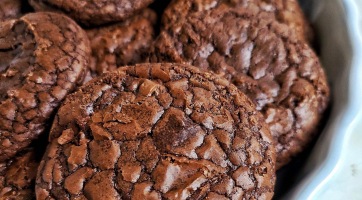 Bögrés brownie keksz
