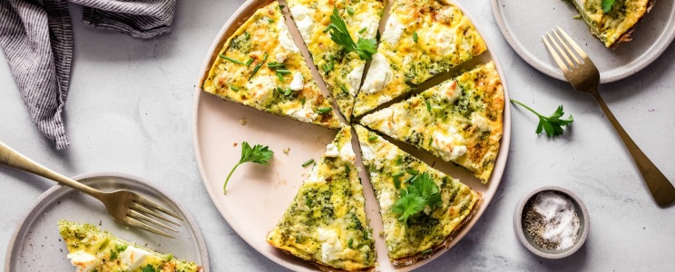 Brokkolis frittata