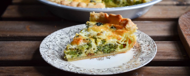Brokkolis-sajtos quiche