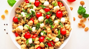 Caprese tészta recept