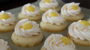 Citromkrémes muffin