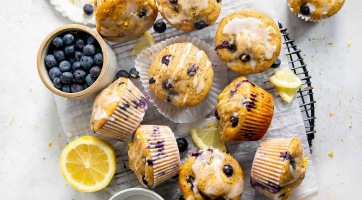 Citromos-áfonyás muffin