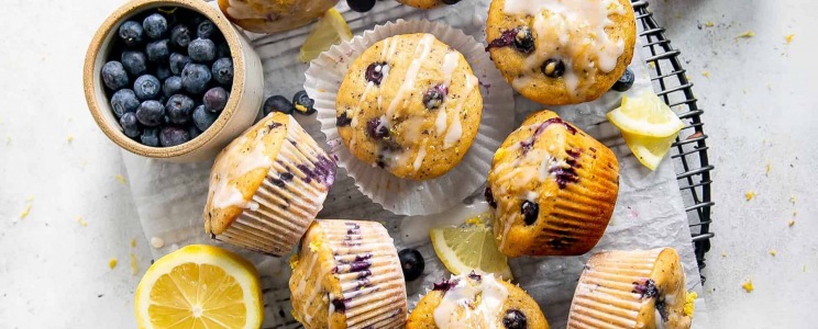 Citromos-áfonyás muffin