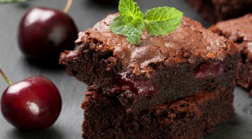 Cseresznyés brownie