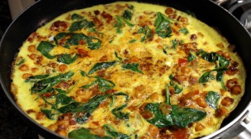 Csicseriborsós frittata