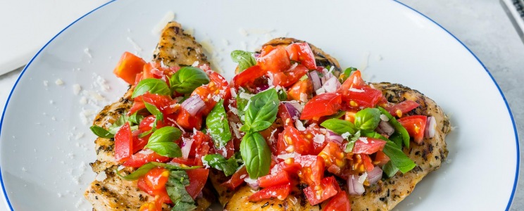 Csirke bruschetta