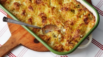 Csőben sült gombás karfiol recept
