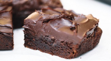 Csokoládé ganache-os brownie