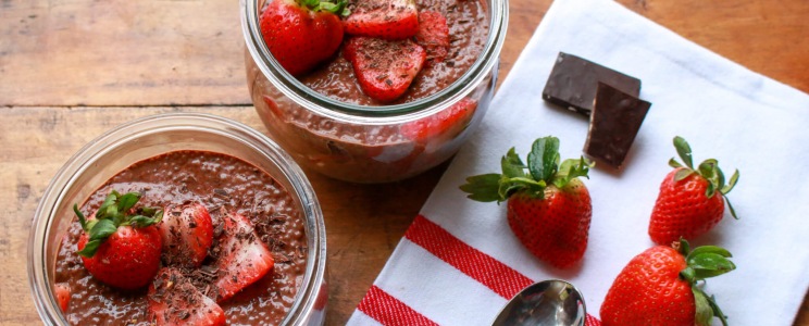 Csokoládés chia puding