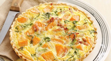 Édesburgonyás quiche