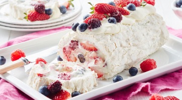 Egyszerű Pavlova-tekercs