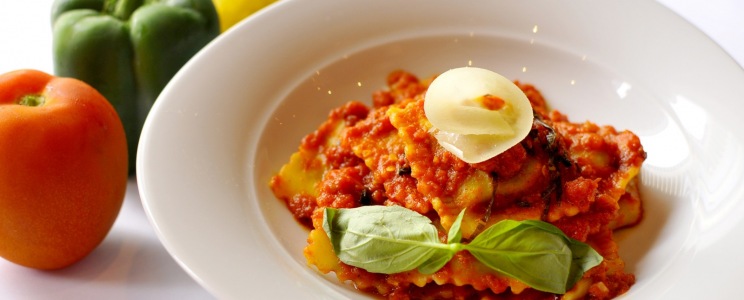 Egyszerű spenótos ravioli