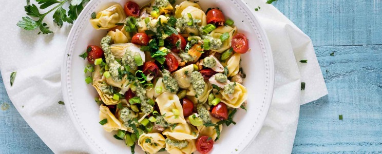 Egyszerű tortellini tésztasaláta