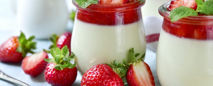 Epres panna cotta