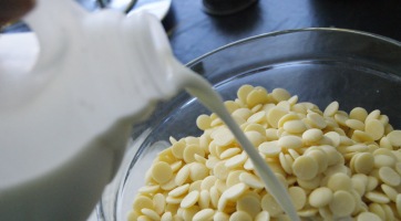 Fehércsokoládés ganache