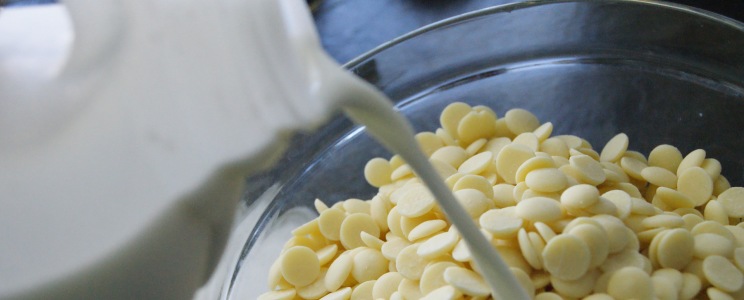 Fehércsokoládés ganache