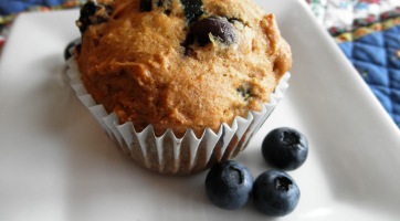 Gluténmentes áfonyás muffin