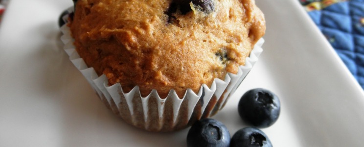 Gluténmentes áfonyás muffin