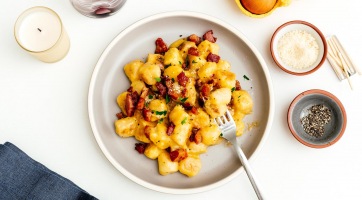 Gnocchi carbonara