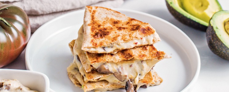Gombás quesadilla