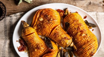 Hasselback sütőtök