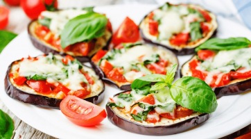 Kalóriaszegény padlizsán pizza
