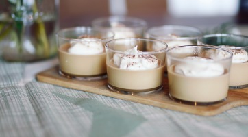 Kávés panna cotta
