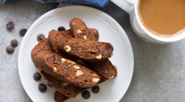 Kávés-csokoládés biscotti