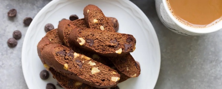 Kávés-csokoládés biscotti